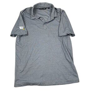 TravisMathew Men Polo Shirt Large Gray Polo Best Buy Long Sleeve Casual Pullover